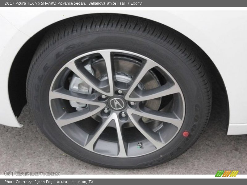 Bellanova White Pearl / Ebony 2017 Acura TLX V6 SH-AWD Advance Sedan