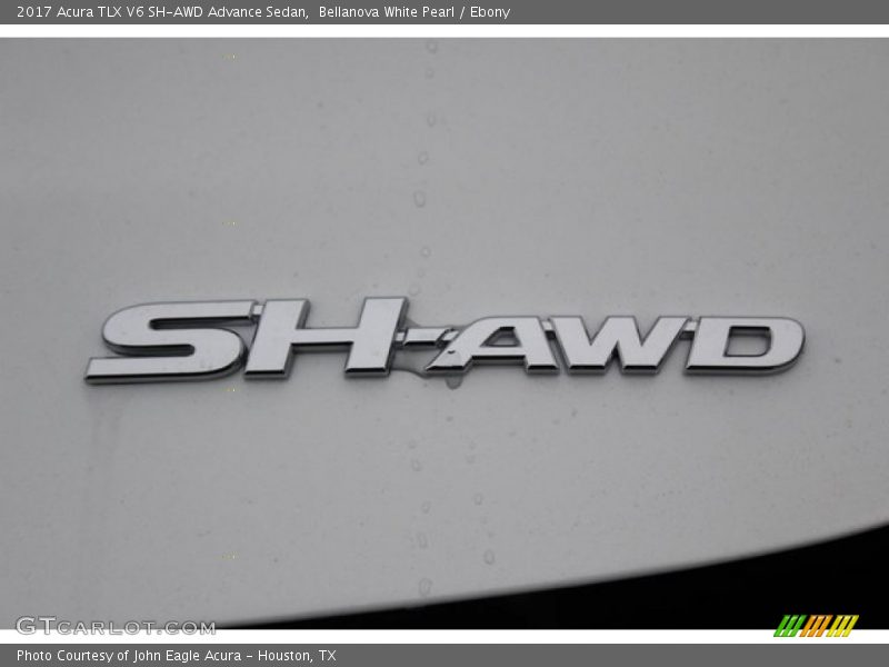 Bellanova White Pearl / Ebony 2017 Acura TLX V6 SH-AWD Advance Sedan