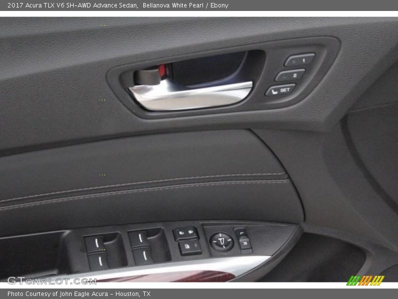 Bellanova White Pearl / Ebony 2017 Acura TLX V6 SH-AWD Advance Sedan