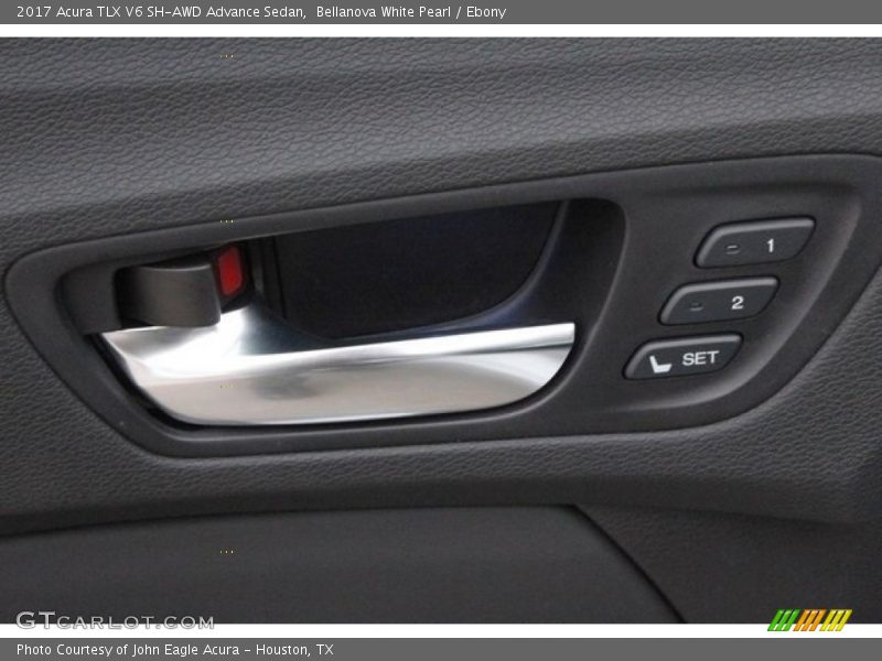 Bellanova White Pearl / Ebony 2017 Acura TLX V6 SH-AWD Advance Sedan