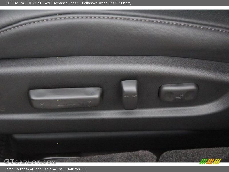 Bellanova White Pearl / Ebony 2017 Acura TLX V6 SH-AWD Advance Sedan