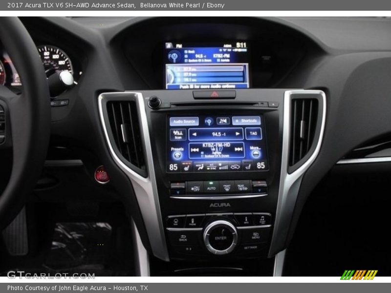 Bellanova White Pearl / Ebony 2017 Acura TLX V6 SH-AWD Advance Sedan