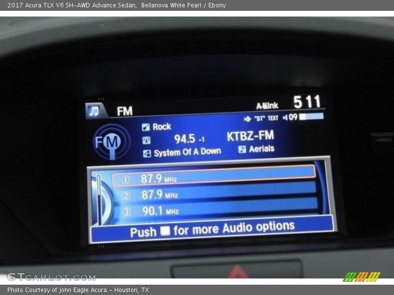 Bellanova White Pearl / Ebony 2017 Acura TLX V6 SH-AWD Advance Sedan