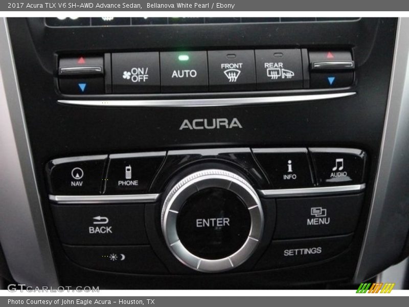Bellanova White Pearl / Ebony 2017 Acura TLX V6 SH-AWD Advance Sedan