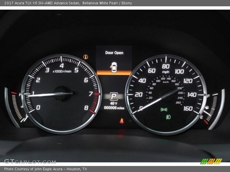 Bellanova White Pearl / Ebony 2017 Acura TLX V6 SH-AWD Advance Sedan