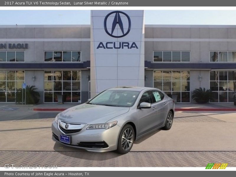 Lunar Silver Metallic / Graystone 2017 Acura TLX V6 Technology Sedan