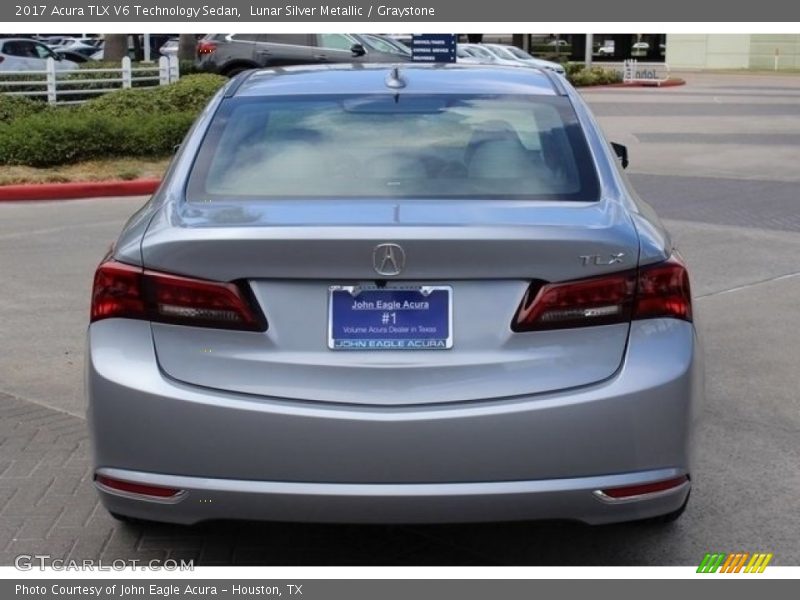 Lunar Silver Metallic / Graystone 2017 Acura TLX V6 Technology Sedan