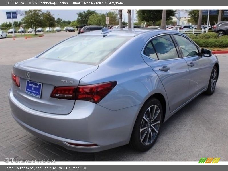 Lunar Silver Metallic / Graystone 2017 Acura TLX V6 Technology Sedan
