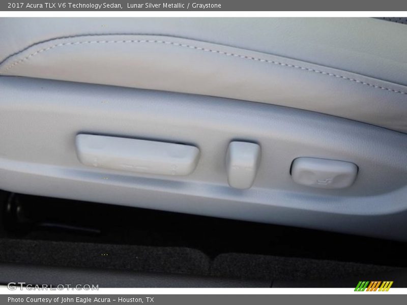 Lunar Silver Metallic / Graystone 2017 Acura TLX V6 Technology Sedan