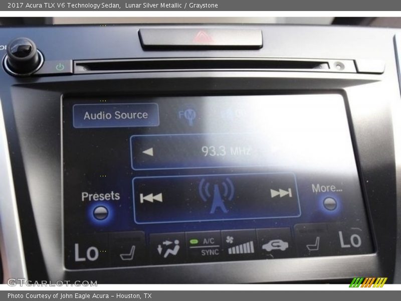 Lunar Silver Metallic / Graystone 2017 Acura TLX V6 Technology Sedan