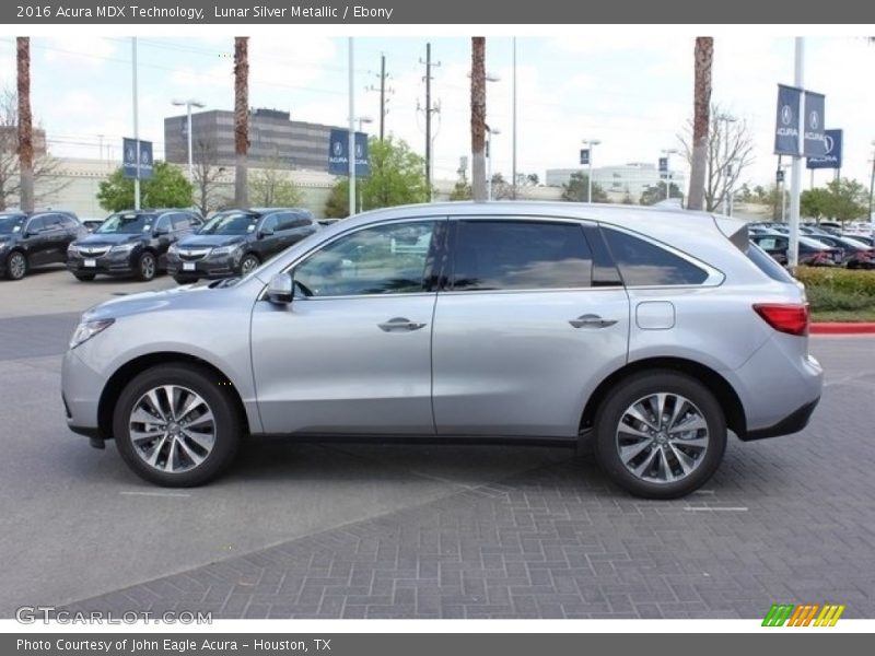 Lunar Silver Metallic / Ebony 2016 Acura MDX Technology
