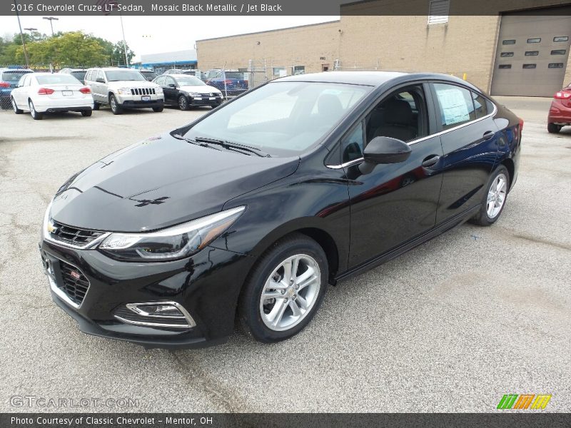 Mosaic Black Metallic / Jet Black 2016 Chevrolet Cruze LT Sedan