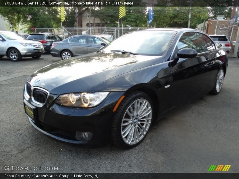 Monaco Blue Metallic / Cream Beige 2008 BMW 3 Series 328i Convertible