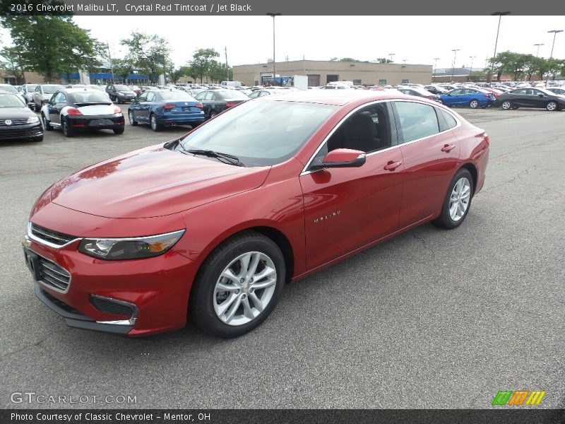 Crystal Red Tintcoat / Jet Black 2016 Chevrolet Malibu LT