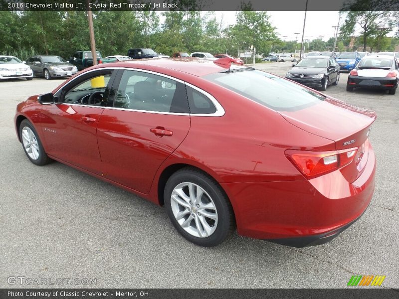 Crystal Red Tintcoat / Jet Black 2016 Chevrolet Malibu LT