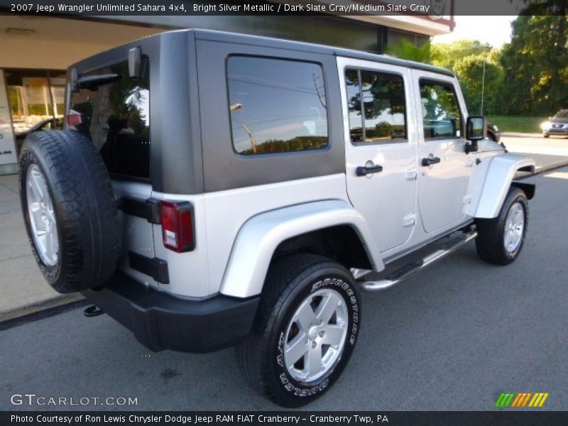 Bright Silver Metallic / Dark Slate Gray/Medium Slate Gray 2007 Jeep Wrangler Unlimited Sahara 4x4