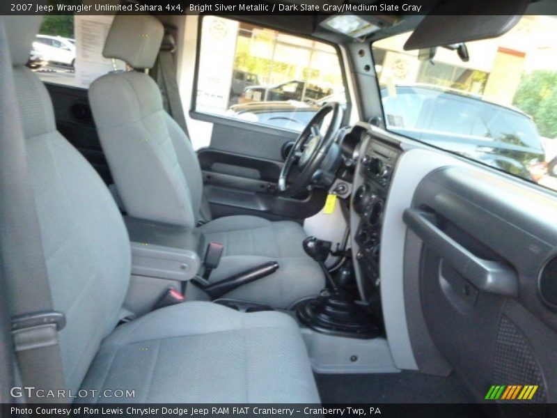 Bright Silver Metallic / Dark Slate Gray/Medium Slate Gray 2007 Jeep Wrangler Unlimited Sahara 4x4