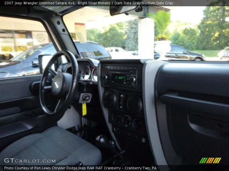 Bright Silver Metallic / Dark Slate Gray/Medium Slate Gray 2007 Jeep Wrangler Unlimited Sahara 4x4