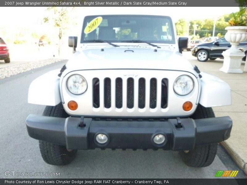 Bright Silver Metallic / Dark Slate Gray/Medium Slate Gray 2007 Jeep Wrangler Unlimited Sahara 4x4