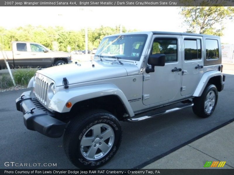 Bright Silver Metallic / Dark Slate Gray/Medium Slate Gray 2007 Jeep Wrangler Unlimited Sahara 4x4