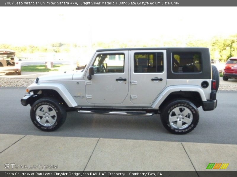 Bright Silver Metallic / Dark Slate Gray/Medium Slate Gray 2007 Jeep Wrangler Unlimited Sahara 4x4