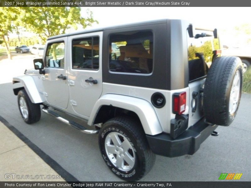Bright Silver Metallic / Dark Slate Gray/Medium Slate Gray 2007 Jeep Wrangler Unlimited Sahara 4x4