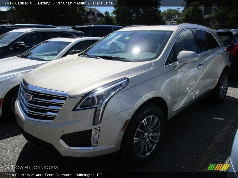 Silver Coast Metallic / Sahara Beige 2017 Cadillac XT5 Luxury