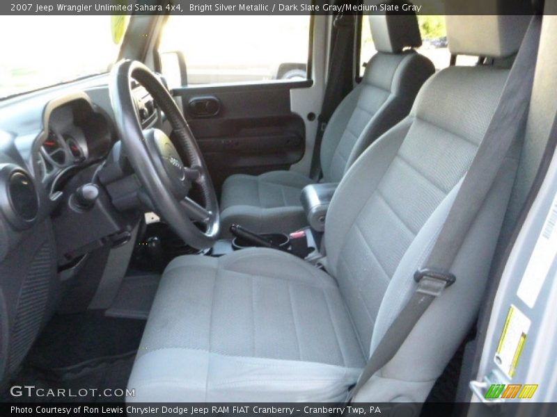 Bright Silver Metallic / Dark Slate Gray/Medium Slate Gray 2007 Jeep Wrangler Unlimited Sahara 4x4