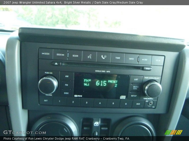 Bright Silver Metallic / Dark Slate Gray/Medium Slate Gray 2007 Jeep Wrangler Unlimited Sahara 4x4