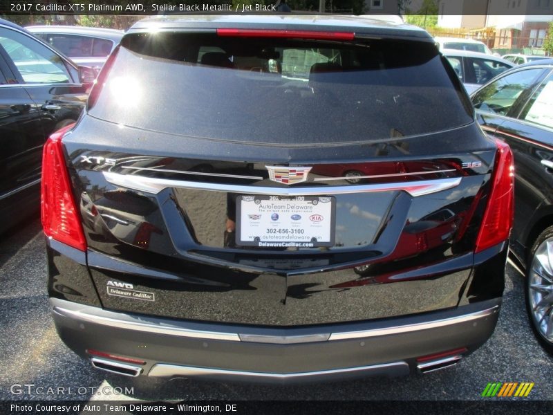 Stellar Black Metallic / Jet Black 2017 Cadillac XT5 Platinum AWD