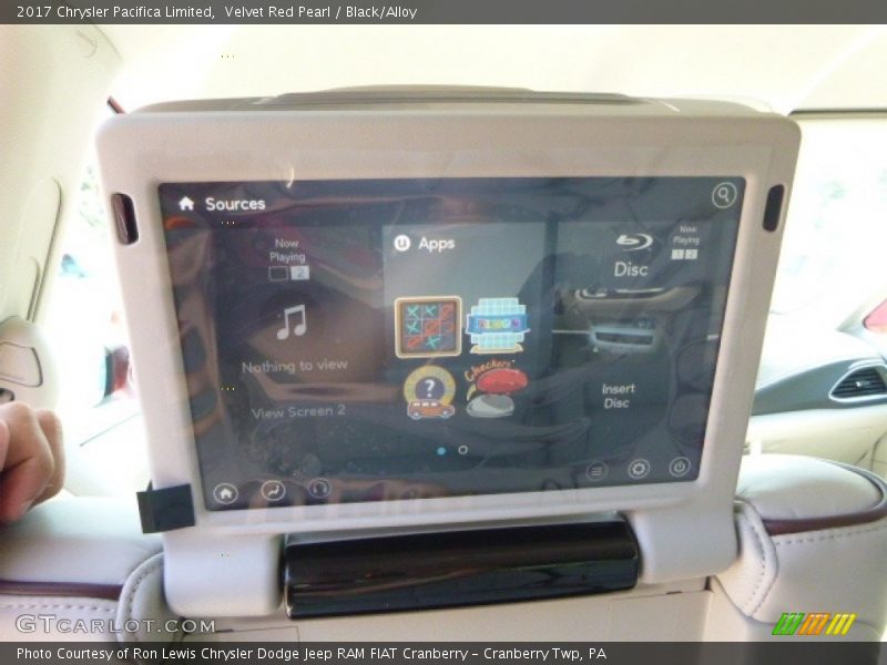 Velvet Red Pearl / Black/Alloy 2017 Chrysler Pacifica Limited