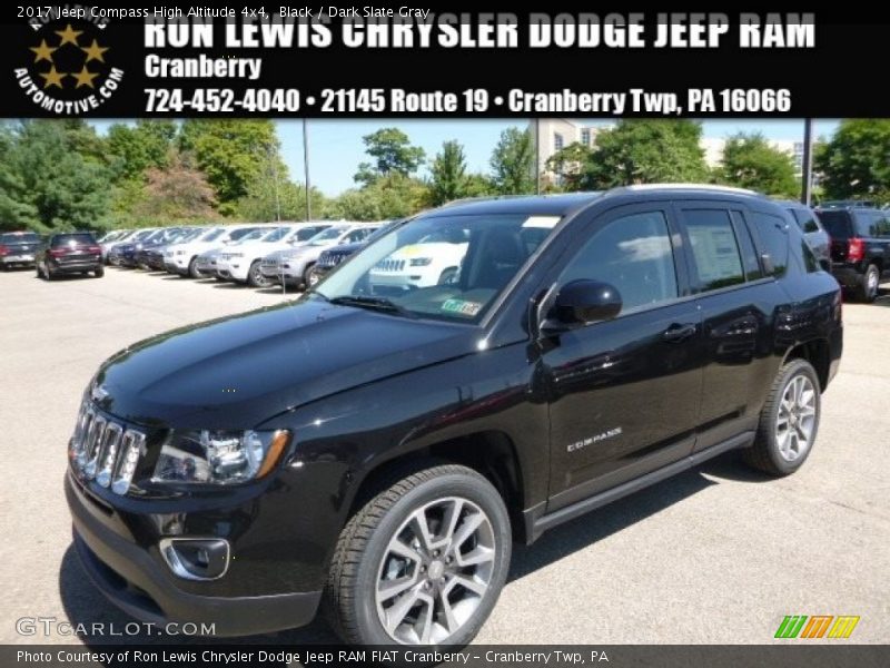 Black / Dark Slate Gray 2017 Jeep Compass High Altitude 4x4