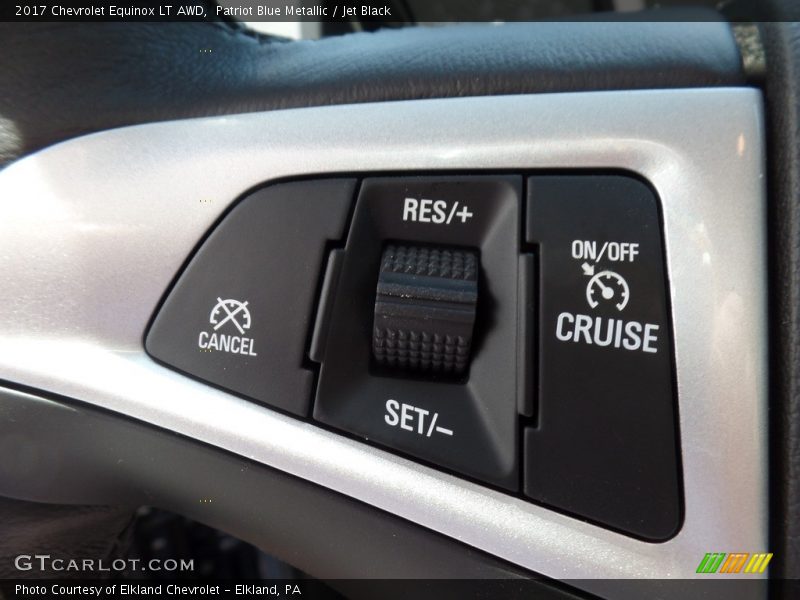 Patriot Blue Metallic / Jet Black 2017 Chevrolet Equinox LT AWD