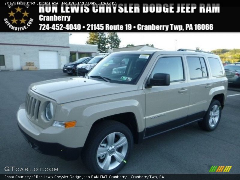 Mojave Sand / Dark Slate Gray 2017 Jeep Patriot Latitude 4x4