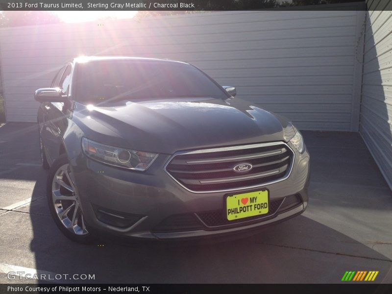 Sterling Gray Metallic / Charcoal Black 2013 Ford Taurus Limited