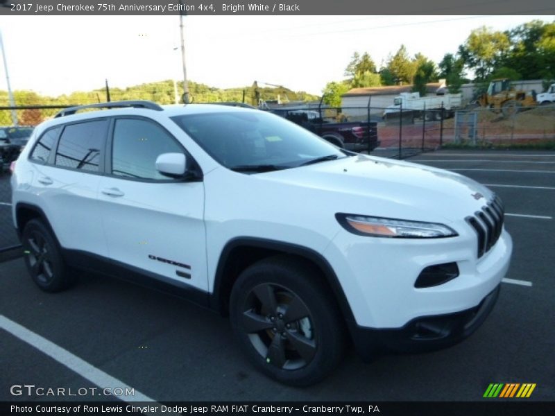 Bright White / Black 2017 Jeep Cherokee 75th Anniversary Edition 4x4