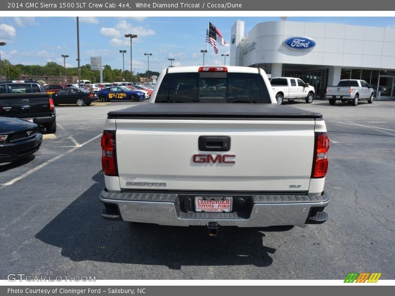 White Diamond Tricoat / Cocoa/Dune 2014 GMC Sierra 1500 SLT Crew Cab 4x4