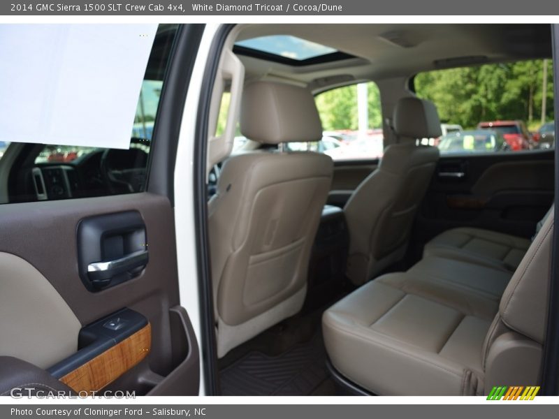 White Diamond Tricoat / Cocoa/Dune 2014 GMC Sierra 1500 SLT Crew Cab 4x4