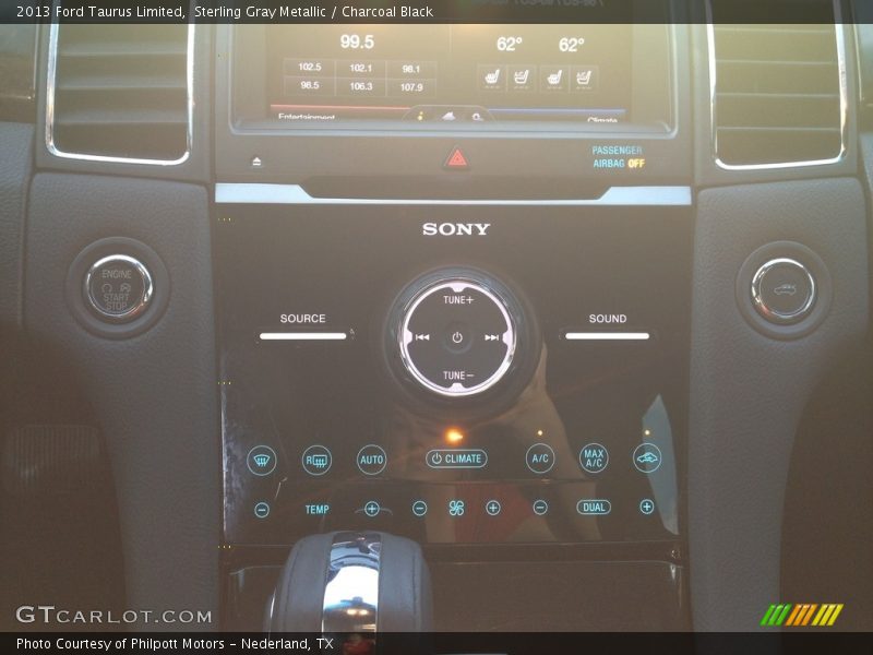 Sterling Gray Metallic / Charcoal Black 2013 Ford Taurus Limited