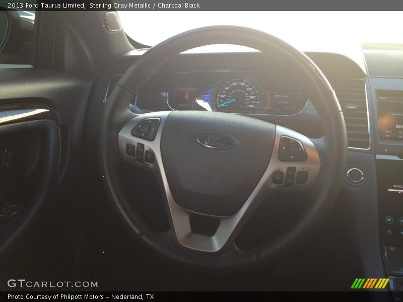 Sterling Gray Metallic / Charcoal Black 2013 Ford Taurus Limited