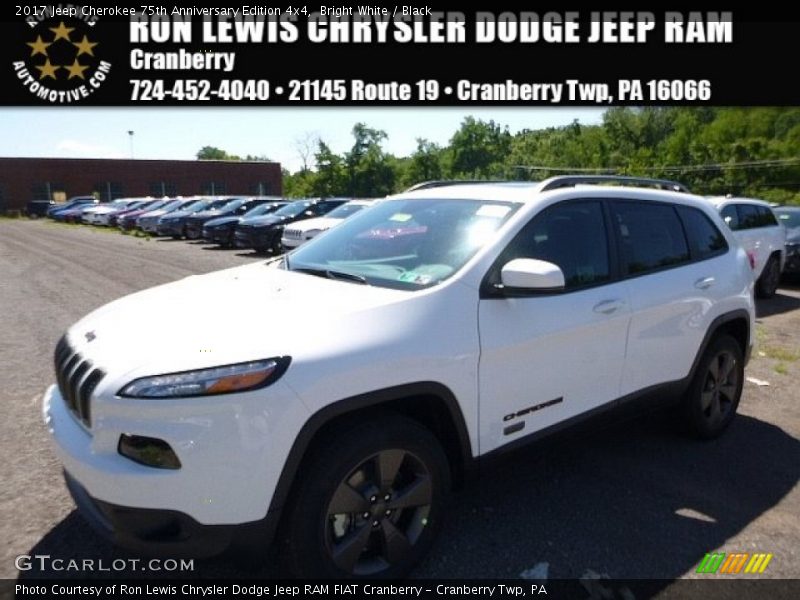 Bright White / Black 2017 Jeep Cherokee 75th Anniversary Edition 4x4