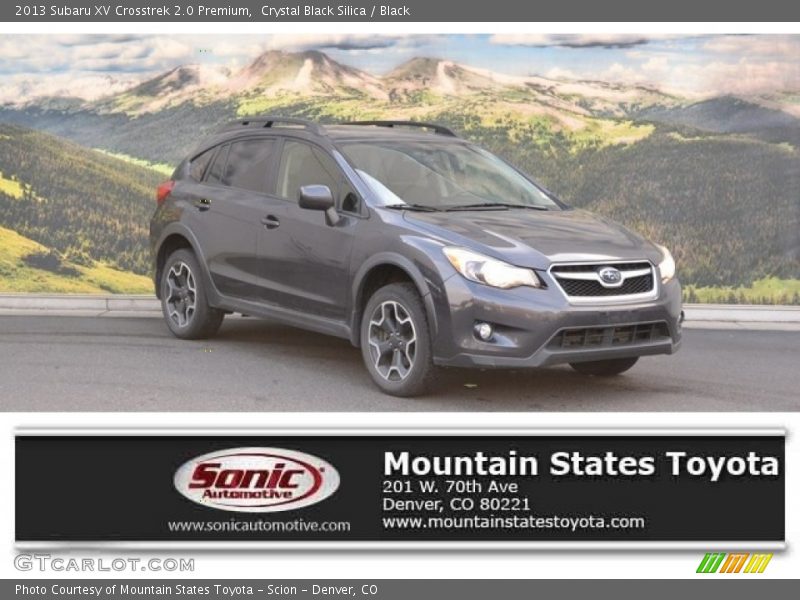Crystal Black Silica / Black 2013 Subaru XV Crosstrek 2.0 Premium