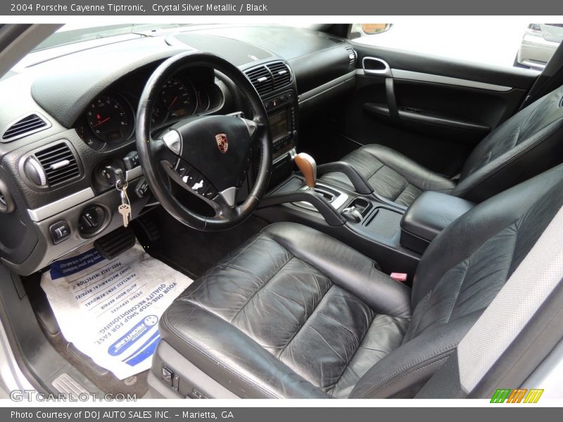 Crystal Silver Metallic / Black 2004 Porsche Cayenne Tiptronic