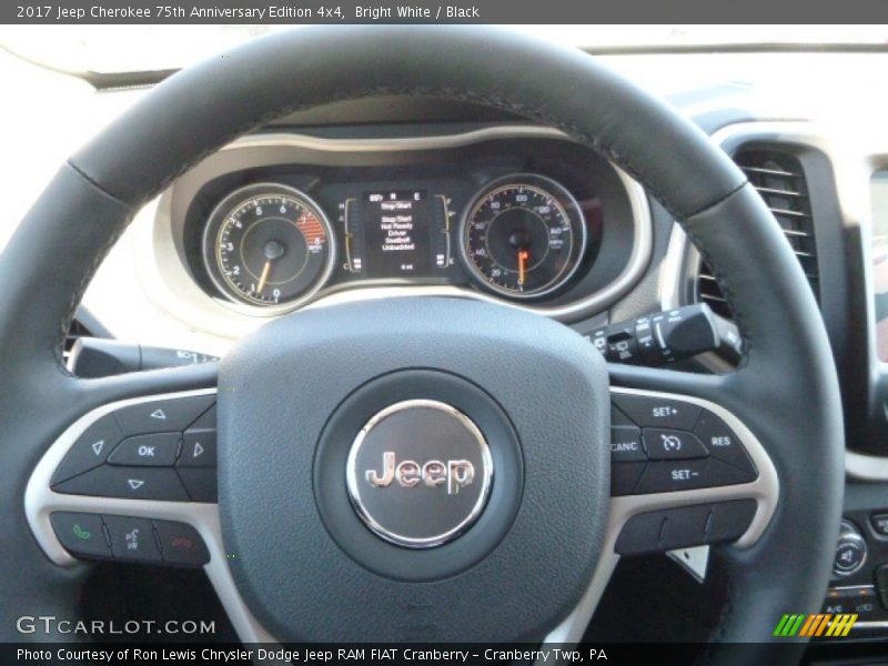 Bright White / Black 2017 Jeep Cherokee 75th Anniversary Edition 4x4