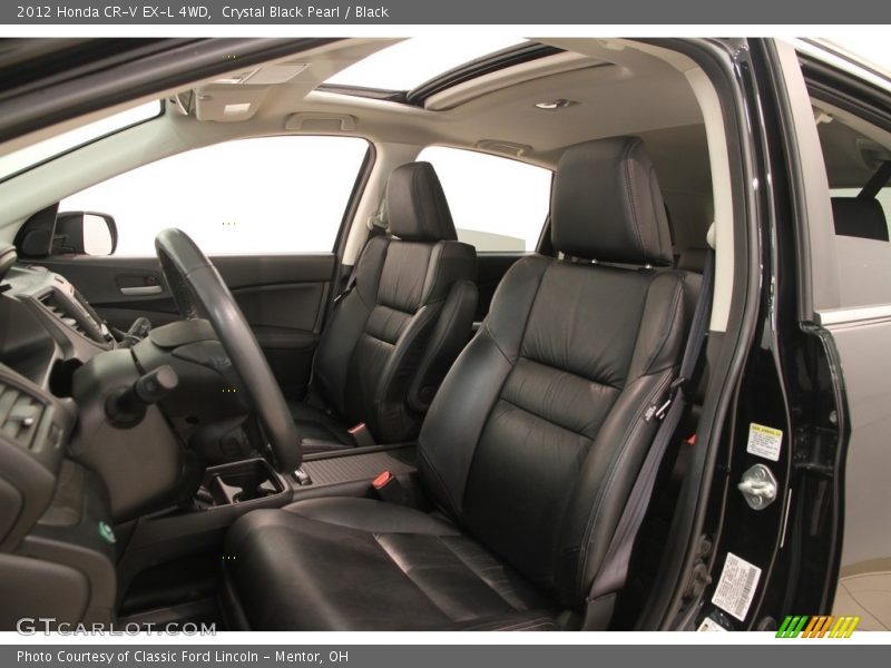 Crystal Black Pearl / Black 2012 Honda CR-V EX-L 4WD