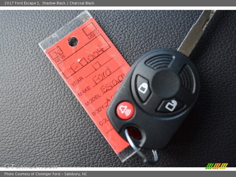Shadow Black / Charcoal Black 2017 Ford Escape S