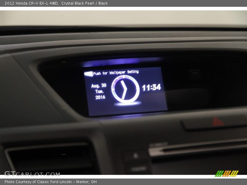 Crystal Black Pearl / Black 2012 Honda CR-V EX-L 4WD