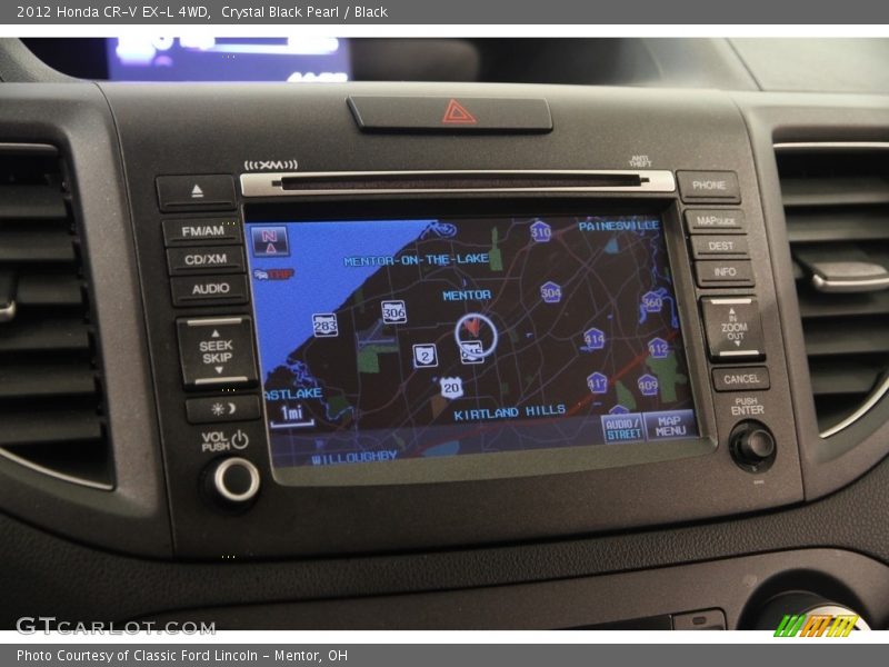 Crystal Black Pearl / Black 2012 Honda CR-V EX-L 4WD