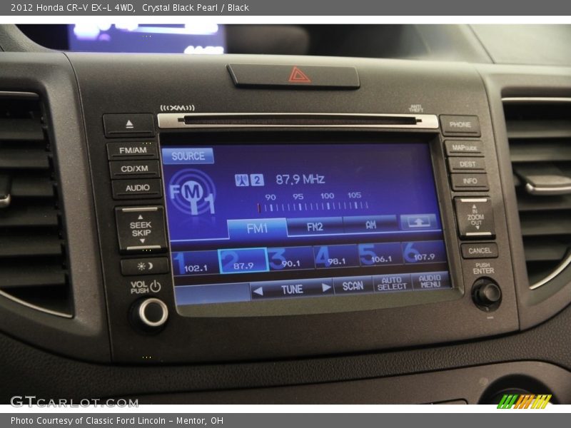 Crystal Black Pearl / Black 2012 Honda CR-V EX-L 4WD