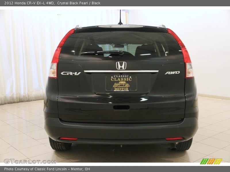 Crystal Black Pearl / Black 2012 Honda CR-V EX-L 4WD